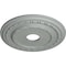 Ekena Millwork Dublin Ceiling Medallion (Fits Canopies up to 5 1/8"), 17 7/8"OD x 3 5/8"ID x 1 1/4"P, Primed White CM17DU - alternate 3